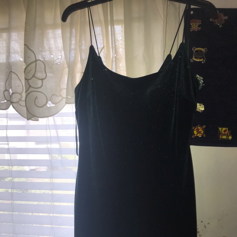 Green body con formal dress